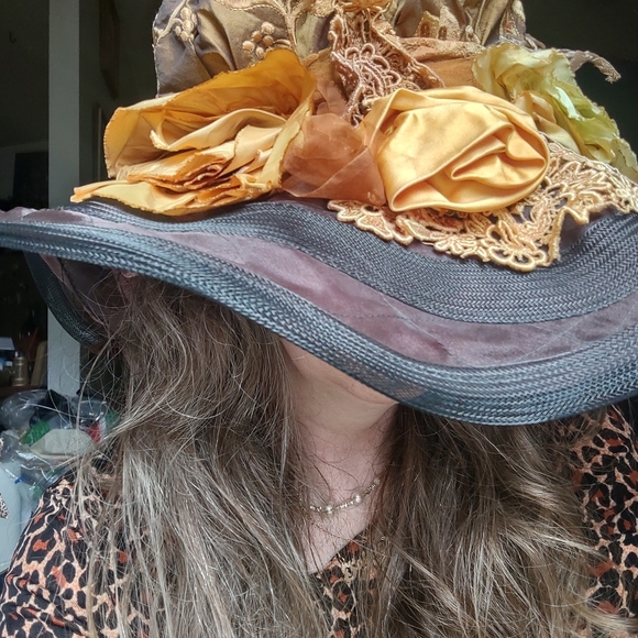 Vintage Silk Handmade Hat By Kathryn Page main image 5